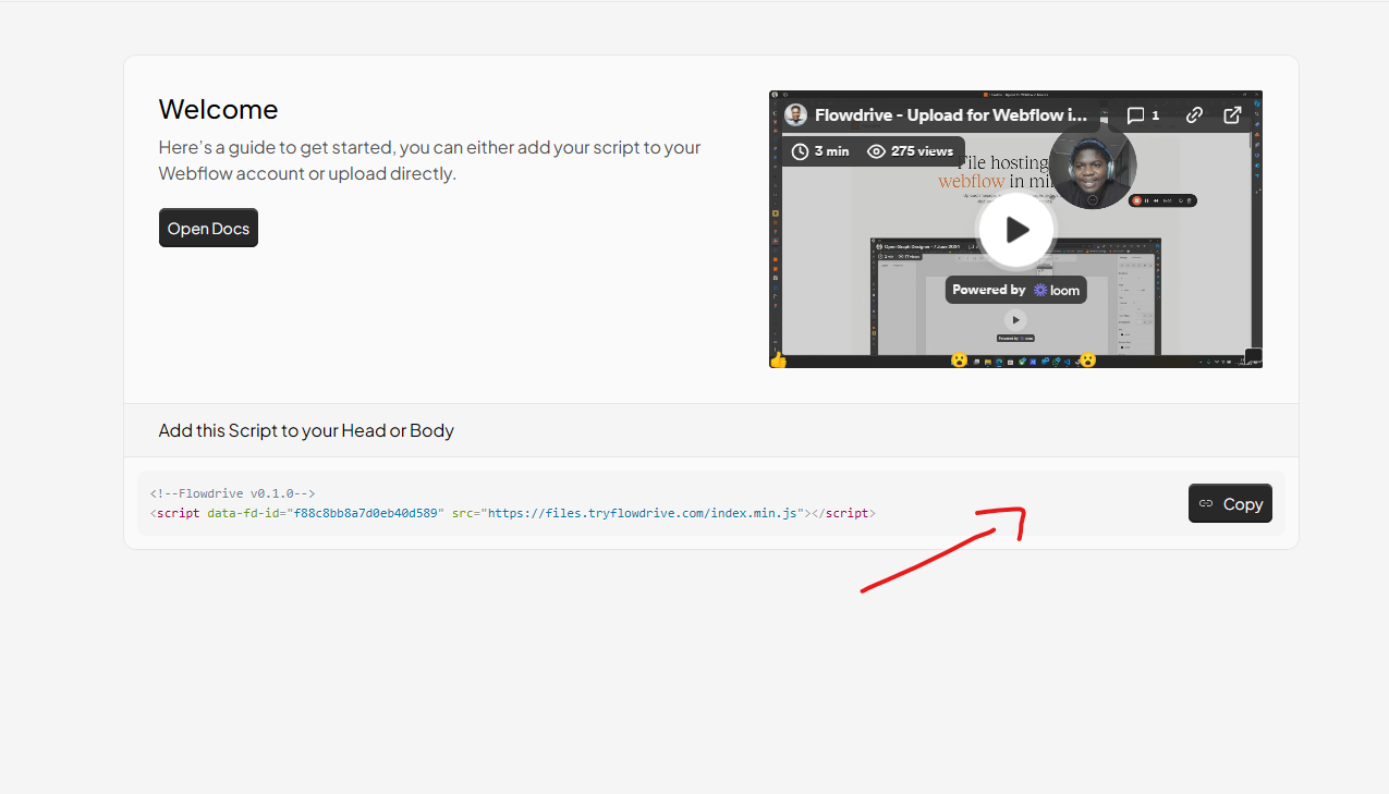 Flowdrive Dashboard Copy Script